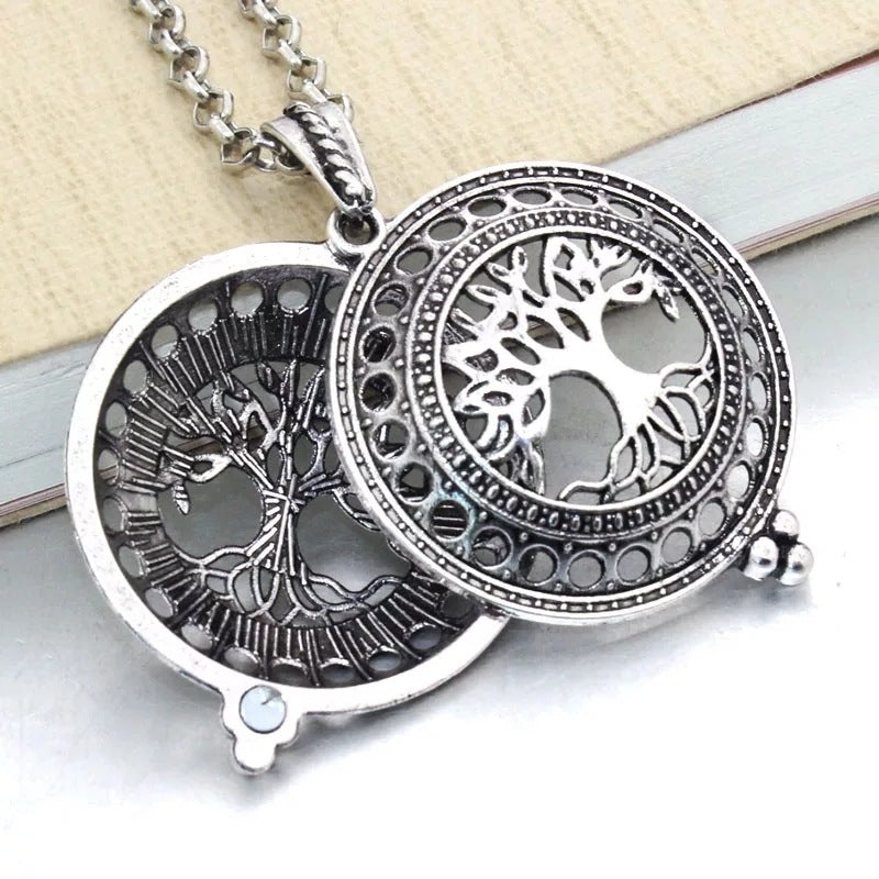 Tree Of Life Alloy Aromatherapy Essential Oil Hollow Pendant