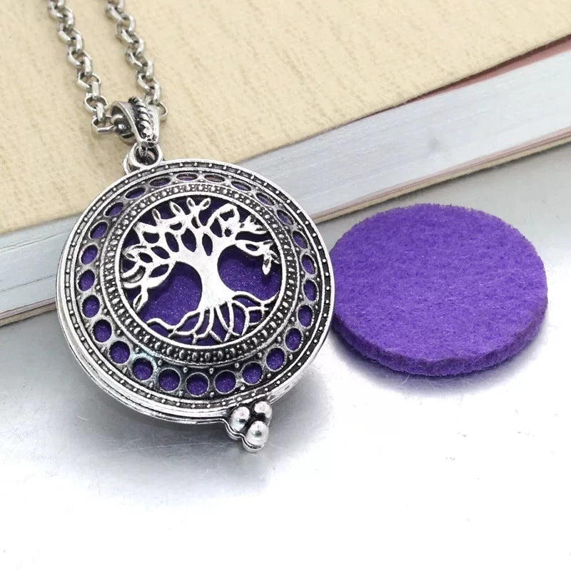 Tree Of Life Alloy Aromatherapy Essential Oil Hollow Pendant
