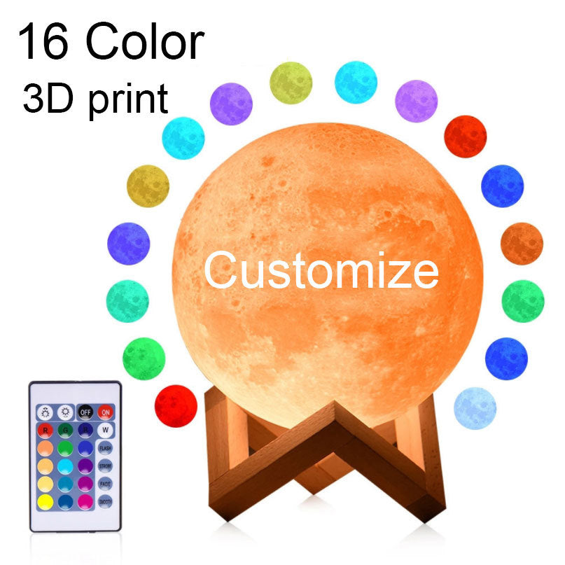 Moon Lamp | Rechargeable | 3 Colors | Tap Control Lamp Lights