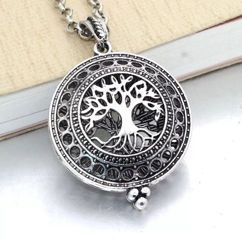 Tree Of Life Alloy Aromatherapy Essential Oil Hollow Pendant