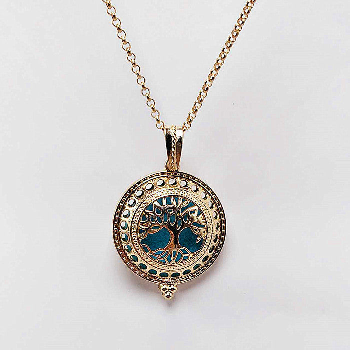 Tree Of Life Alloy Aromatherapy Essential Oil Hollow Pendant