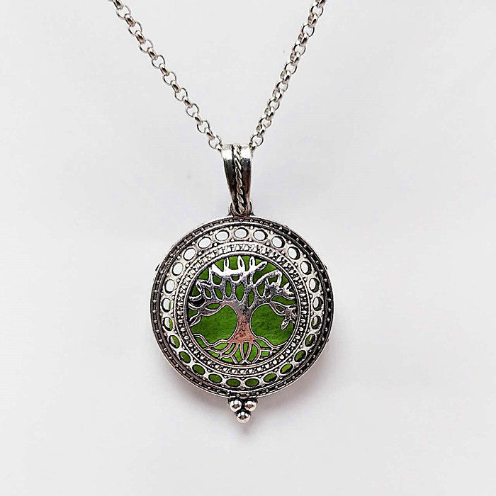Tree Of Life Alloy Aromatherapy Essential Oil Hollow Pendant